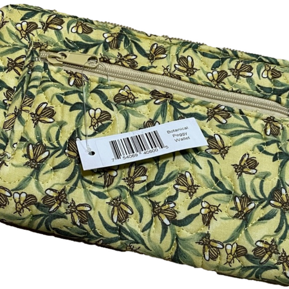 Donna by Donna Sharp Quilted Botanical Peggy Bee Fabric Wallet NWT - Picture 5 of 8